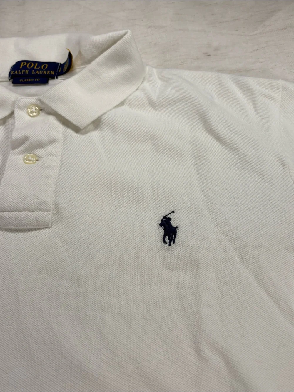 Polo by Ralph Lauren White Classic Cotton Polo Shirt
